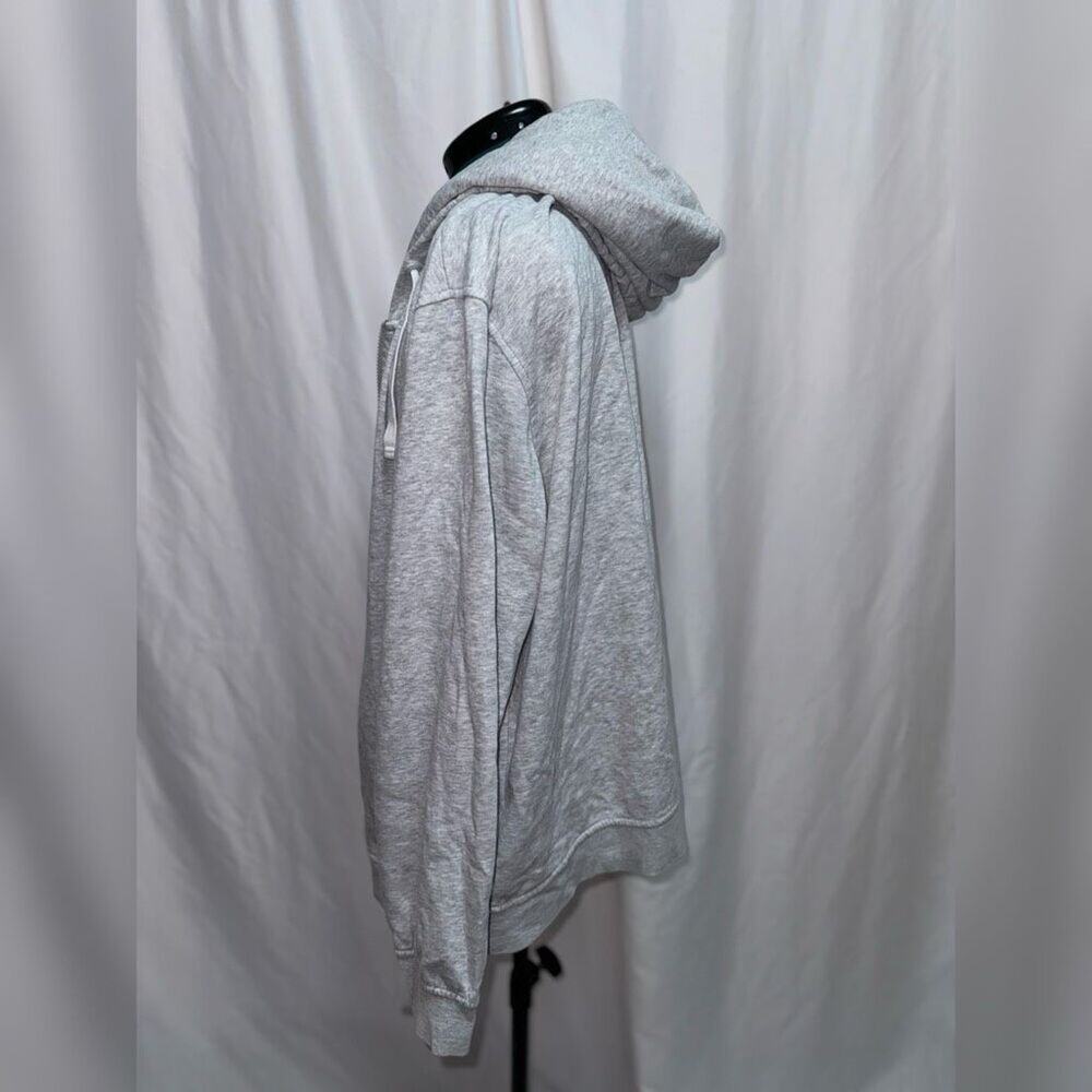 H&M relaxed fit gray hoodie zip front jacket | Sz XXL - Picture 3 of 4